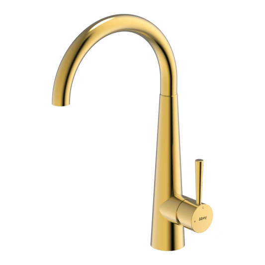 304 Gooseneck Bar Sink Mixer - Eureka Gold