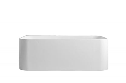 Bullion Ultra-Thin Back-to-Wall Bathtub - 1700mm / Gloss White