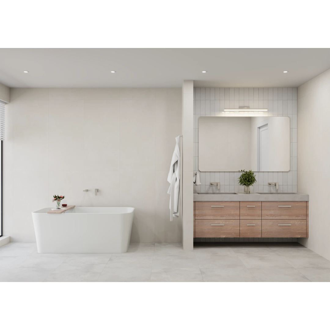 Greens Swept Wall Basin Mixer with Plate Fixed Spout