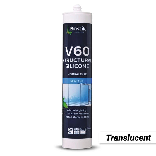 BOSTIK 30804561 300ml V60 Structural Silicone Cartridge - Translucent