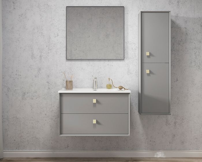 Boston Matte Grey Tall Boy 1200 x 350 x 300mm