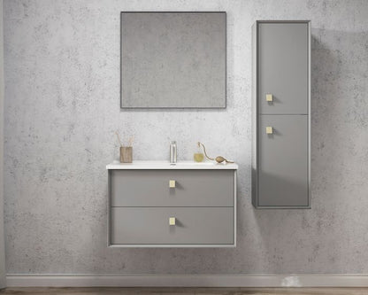 Boston Matte Grey Tall Boy 1200 x 350 x 300mm