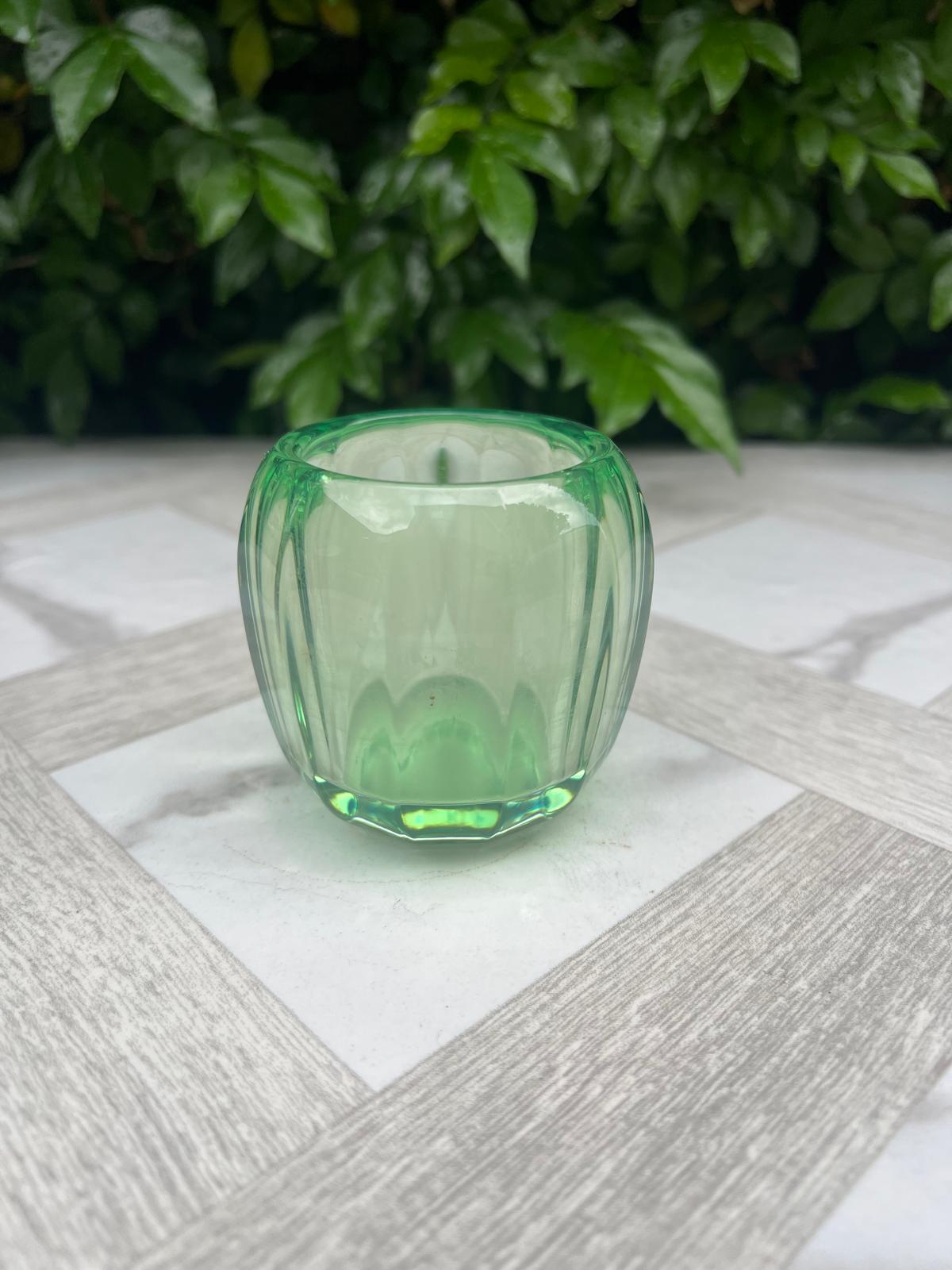 Villeroy & Boch Coloured Delight Tealight Holder, Clear(Green Apple)