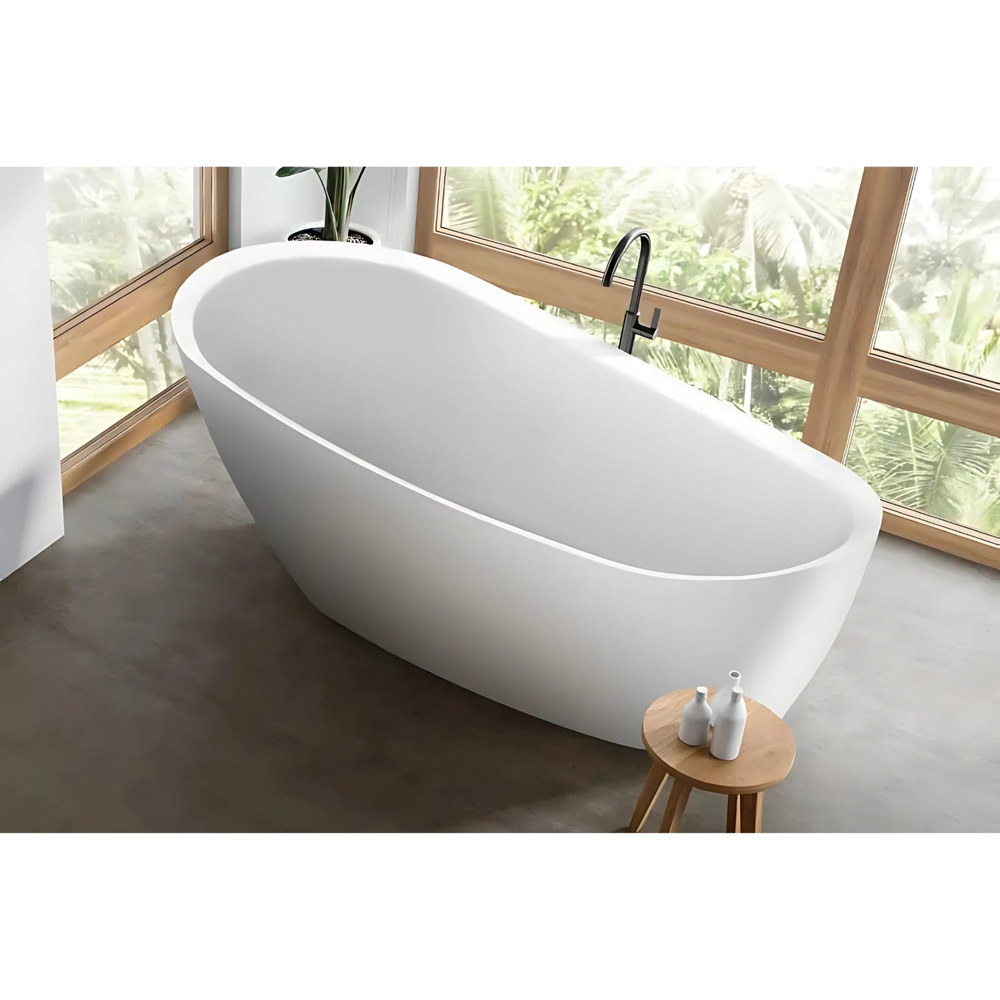 DECINA CAVAL FREESTANDING BATHTUB GLOSS WHITE (AVAILABLE IN 1480MM AND 1680MM)