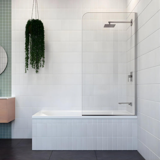 DECINA CASCADE FRAMELESS PIVOT PANEL BATH SHOWER SCREEN