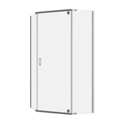 DECINA CASCADE SEMI-FRAMELESS ANGLE PIVOT SHOWER SCREEN