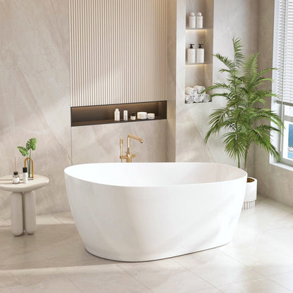 Cannes Freestanding Bathtub - 1500mm / Matt White