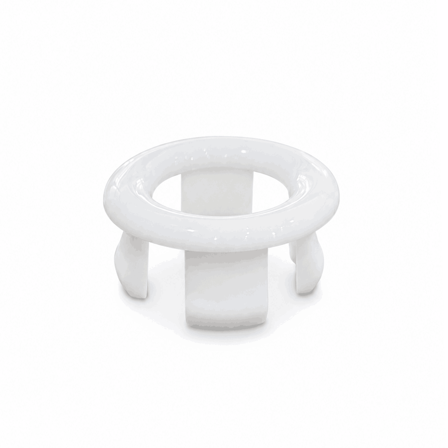 Round Basin Overflow Cover - White