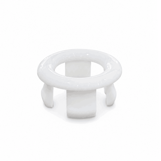 Round Basin Overflow Cover - White