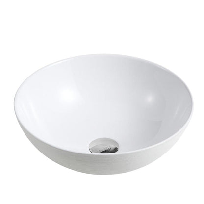 Chur 03 Counter-top Round Basin - Touchline White