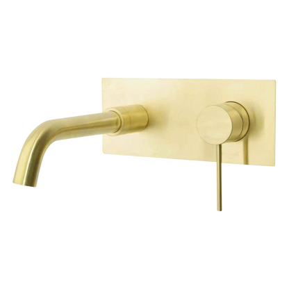 City Life Inox Wall Mounted Basin/Bath Mixer w/-190 Spout