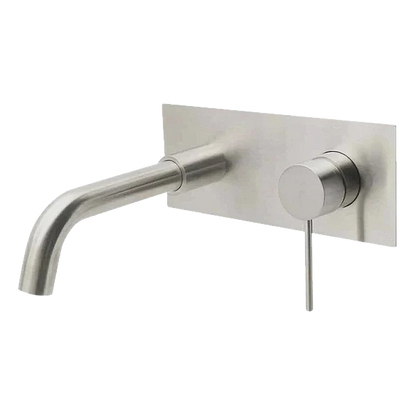 City Life Inox Wall Mounted Basin Bath Mixer with Spout