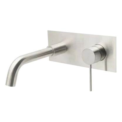 City Life Inox Wall Mounted Basin/Bath Mixer w/-190 Spout