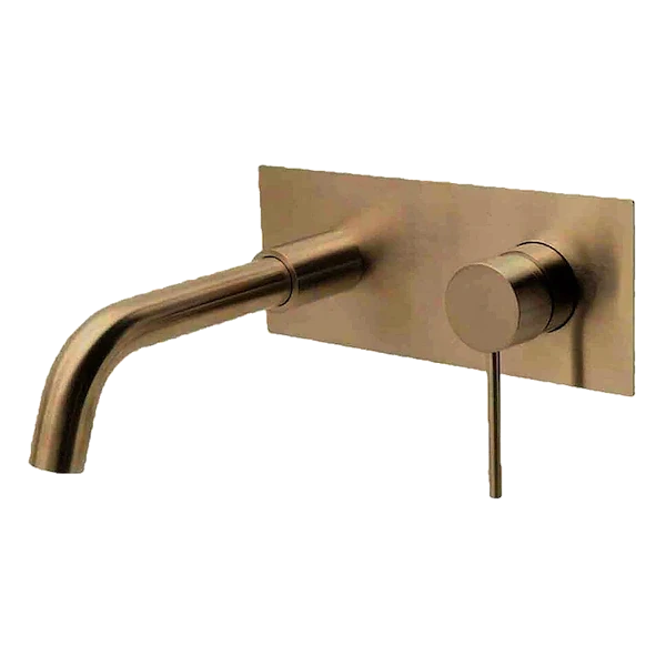 City Life Inox Wall Mounted Basin Bath Mixer with Spout