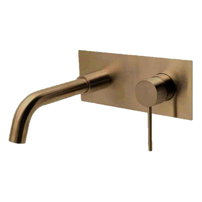 City Life Inox Wall Mounted Basin/Bath Mixer w/-190 Spout