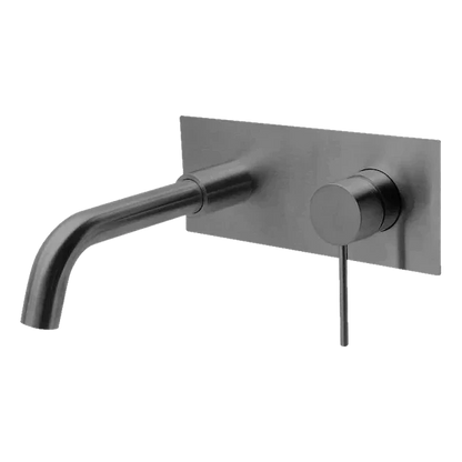 City Life Inox Wall Mounted Basin Bath Mixer with Spout