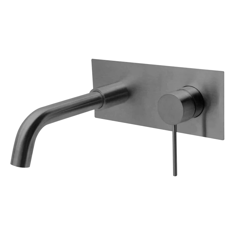 City Life Inox Wall Mounted Basin/Bath Mixer w/-190 Spout