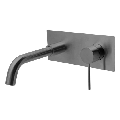 City Life Inox Wall Mounted Basin/Bath Mixer w/-190 Spout
