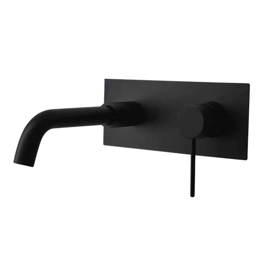 City Life Inox Lead Free Rectangular Wall Mounted Basin/Bath Mixer W/- 190mm Spout 6 Star Inc: Wall Breach