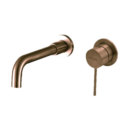 City Life Inox Wall Mounted Basin Mixer 190mm Spout