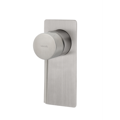 City Life Inox Lead free Shower or Bath Mixer Soft Rectangular 140mm x 90mm Plate