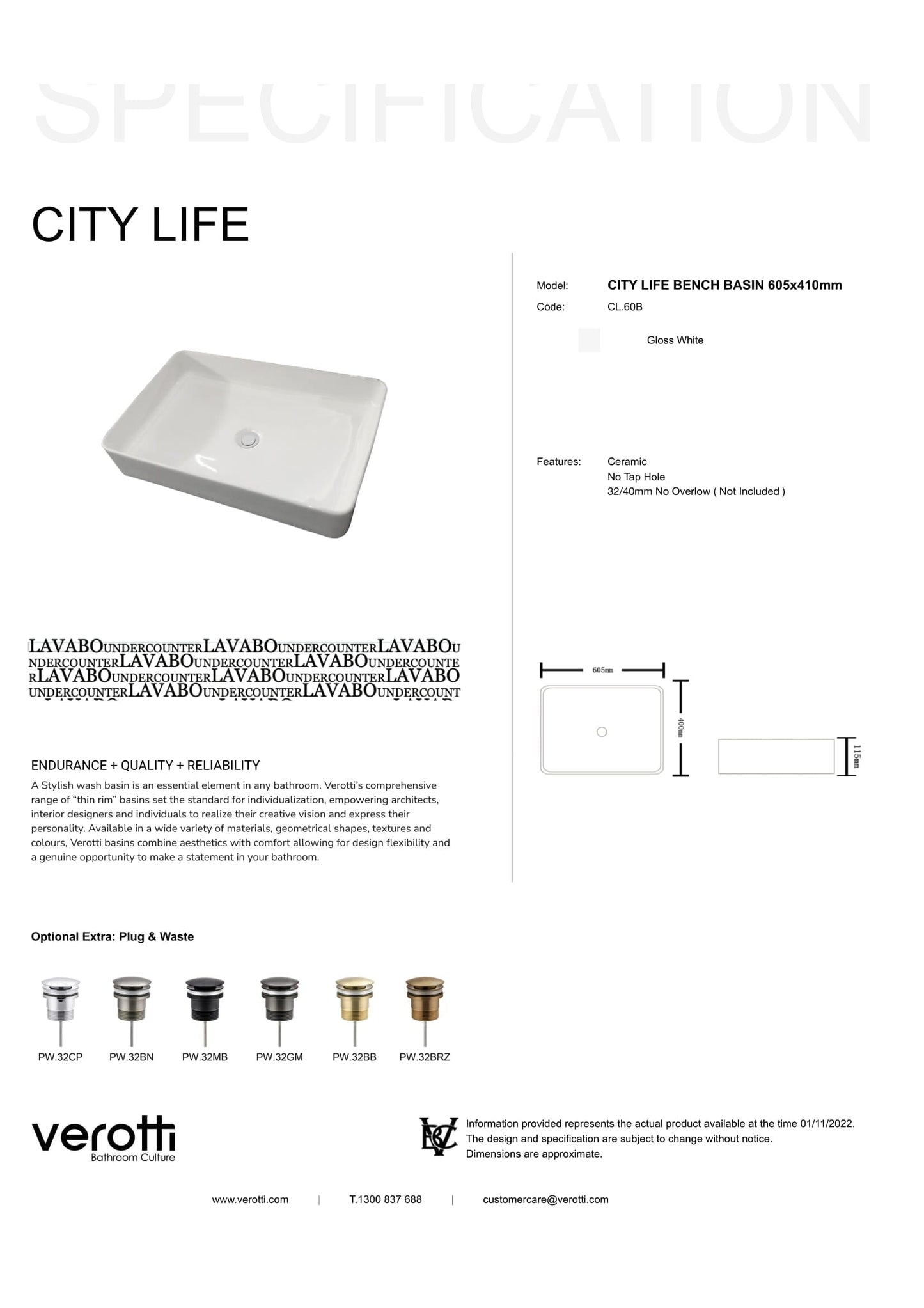 CITY LIFE (W605, D410, H115)