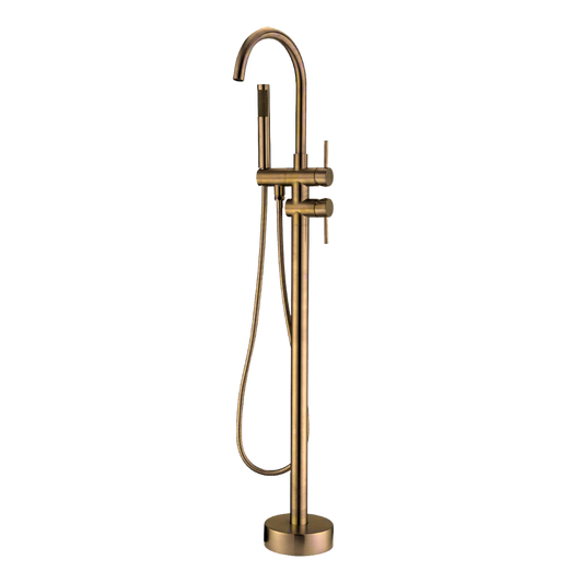 City Life Inox Freestanding Bath Filler w/ Hand Shower & Diverter