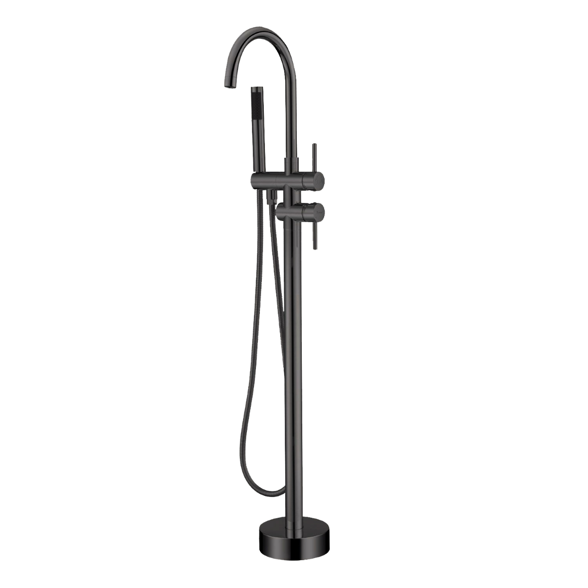 City Life Inox Freestanding Bath Filler w/ Hand Shower & Diverter