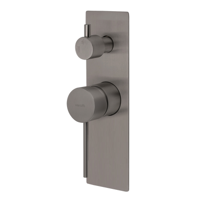 City Life Inox Lead free Shower & Bath Diverter Mixer Soft Rectangular 240mm x 90mm Plate
