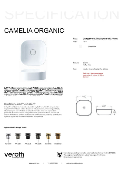 CAMELLIA ORGANIC (W400 , D400 , H130)