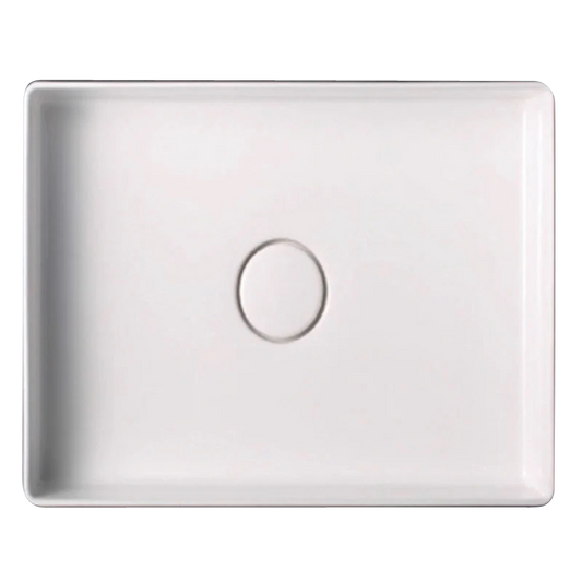 Camellia Rec 500x350 Bench Basin Gloss White