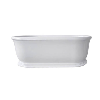 Turner Hastings Camden 1800 TitanCast Solid Surface Freestanding Bath with Overflow