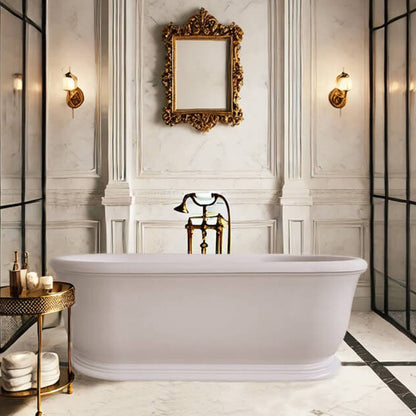 Turner Hastings Camden 1800 TitanCast Solid Surface Freestanding Bath with Overflow