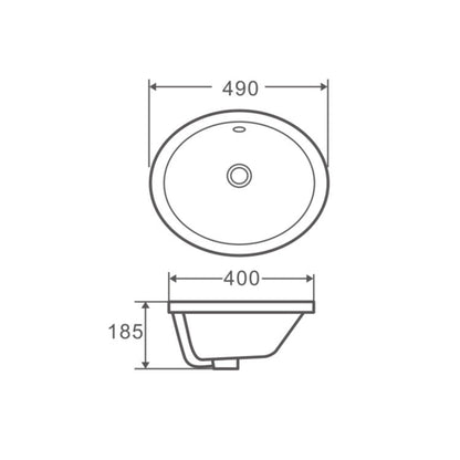 Cosy 49 Insert Oval Basin