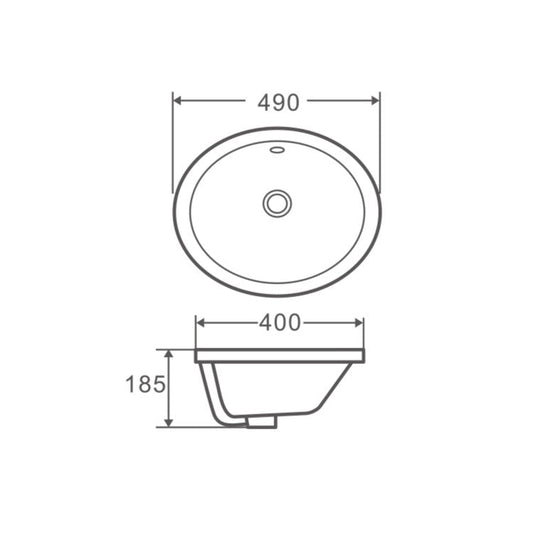 Cosy 49 Insert Oval Basin