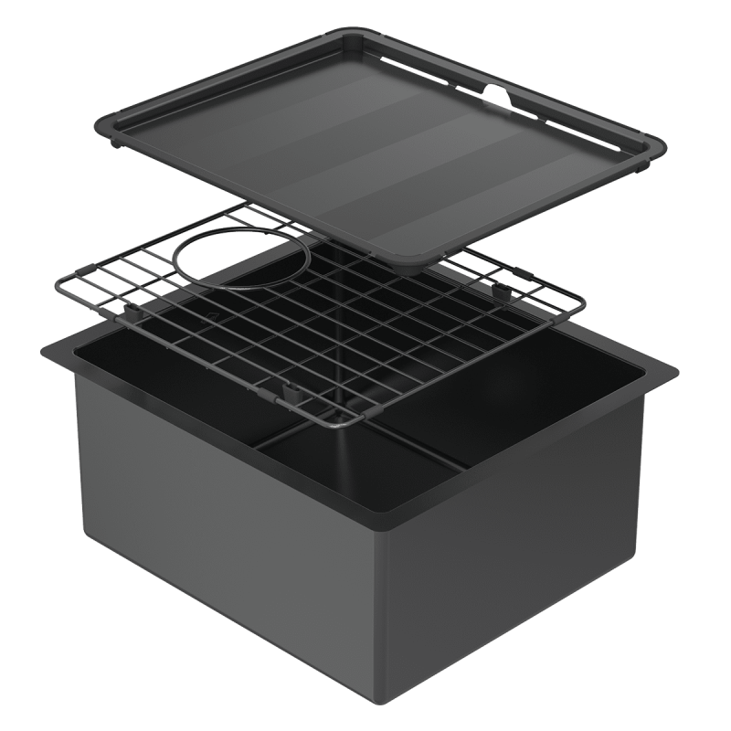 Piazza Square Bowl Black Pearl