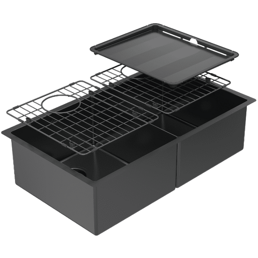 Piazza Double Square Bowl Black Pearl