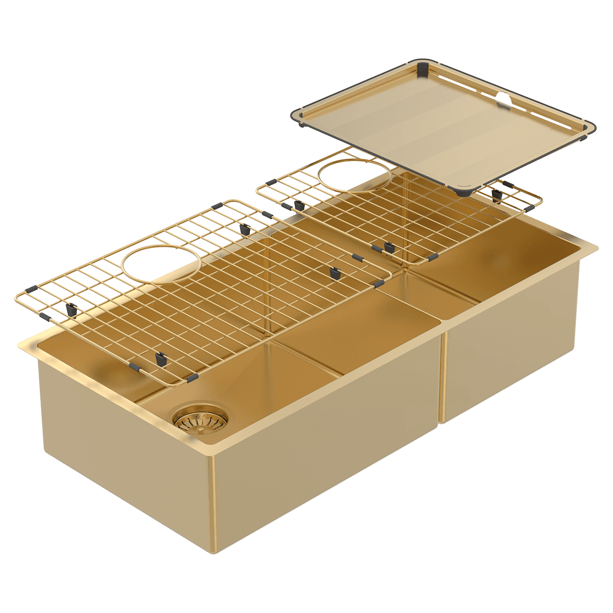 Piazza One & 3/4 Square Bowl Eureka Gold