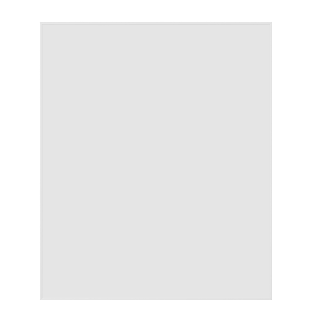 Thermogroup Ablaze Carson Round Rectangular White Framed Mirror