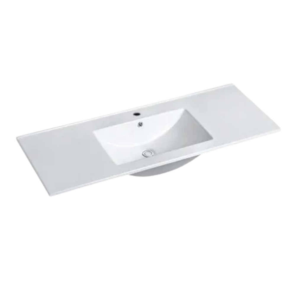 Otti Slimline Ceramic Top 1200mm with Taphole and Overflow
