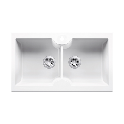 Turner Hastings Cuisine 86 x 50 Fireclay Double Bowl Sink 1TH