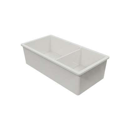 Turner Hastings Cuisine 1 & 1/2 Bowl Inset/Undermount Fine Fireclay Sink No Overflow