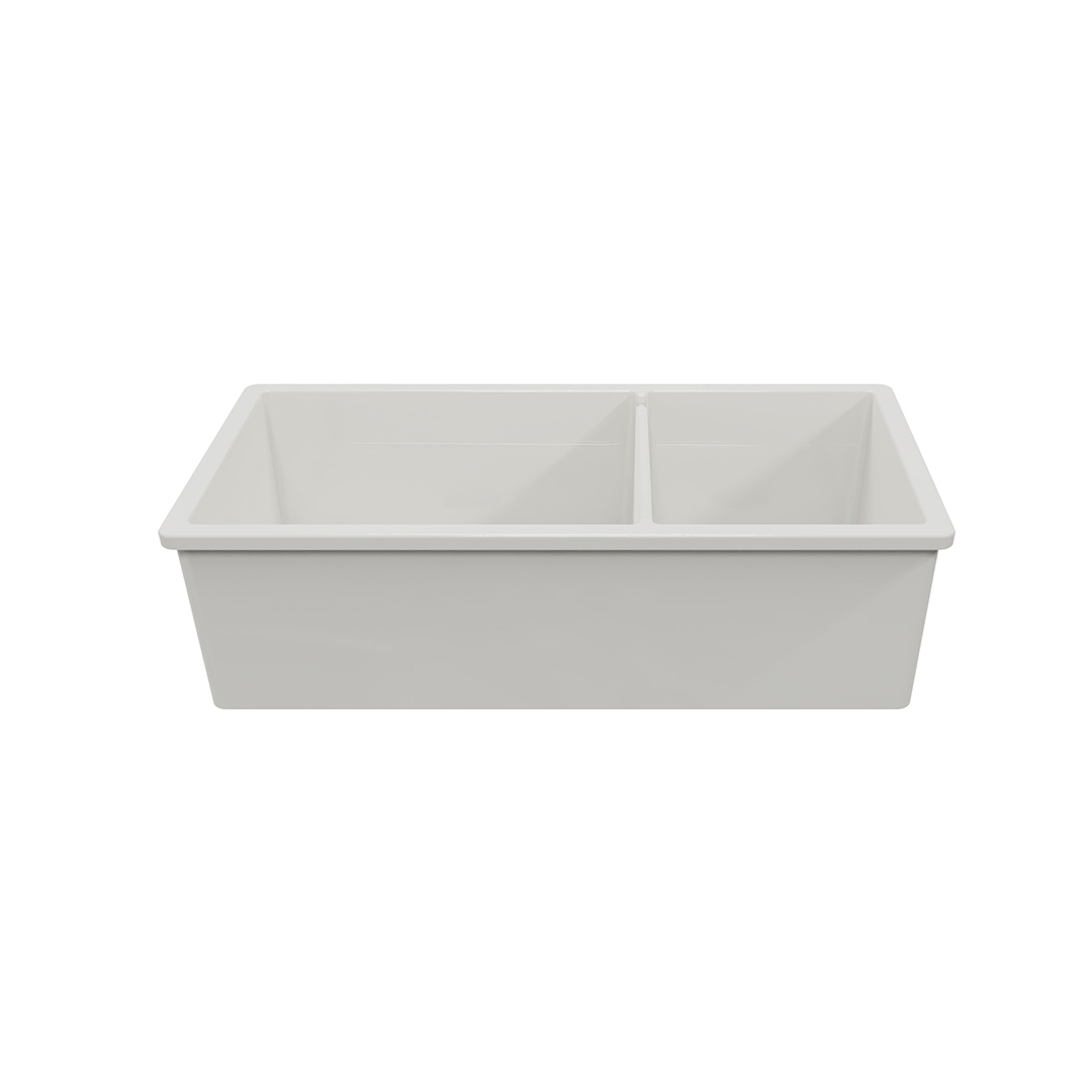 Turner Hastings Cuisine 1 & 1/2 Bowl Inset/Undermount Fine Fireclay Sink No Overflow