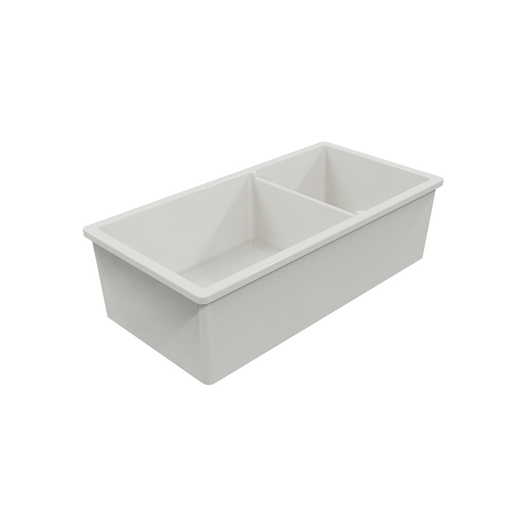 Turner Hastings Cuisine 1 & 1/2 Bowl Inset/Undermount Fine Fireclay Sink No Overflow