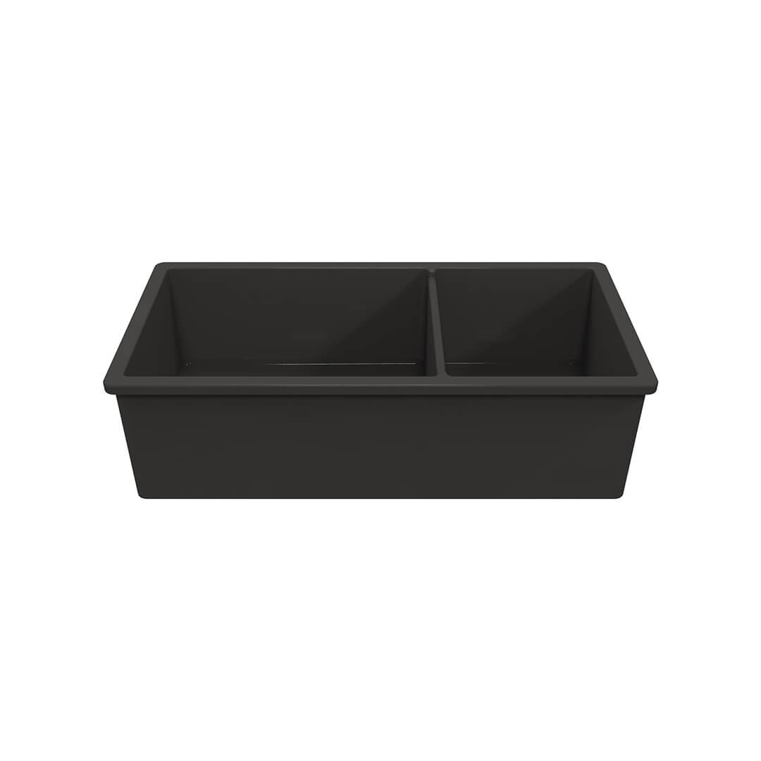 Turner Hastings Cuisine 1 & 1/2 Bowl Inset/Undermount Fine Fireclay Sink No Overflow