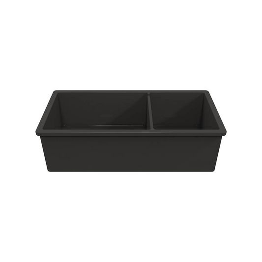 Turner Hastings Cuisine 1 & 1/2 Bowl Inset/Undermount Fine Fireclay Sink No Overflow