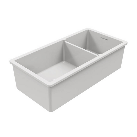 Turner Hastings Cuisine 93 x 48 1 & 1/2 Bowl Inset/Undermount Fireclay Sink