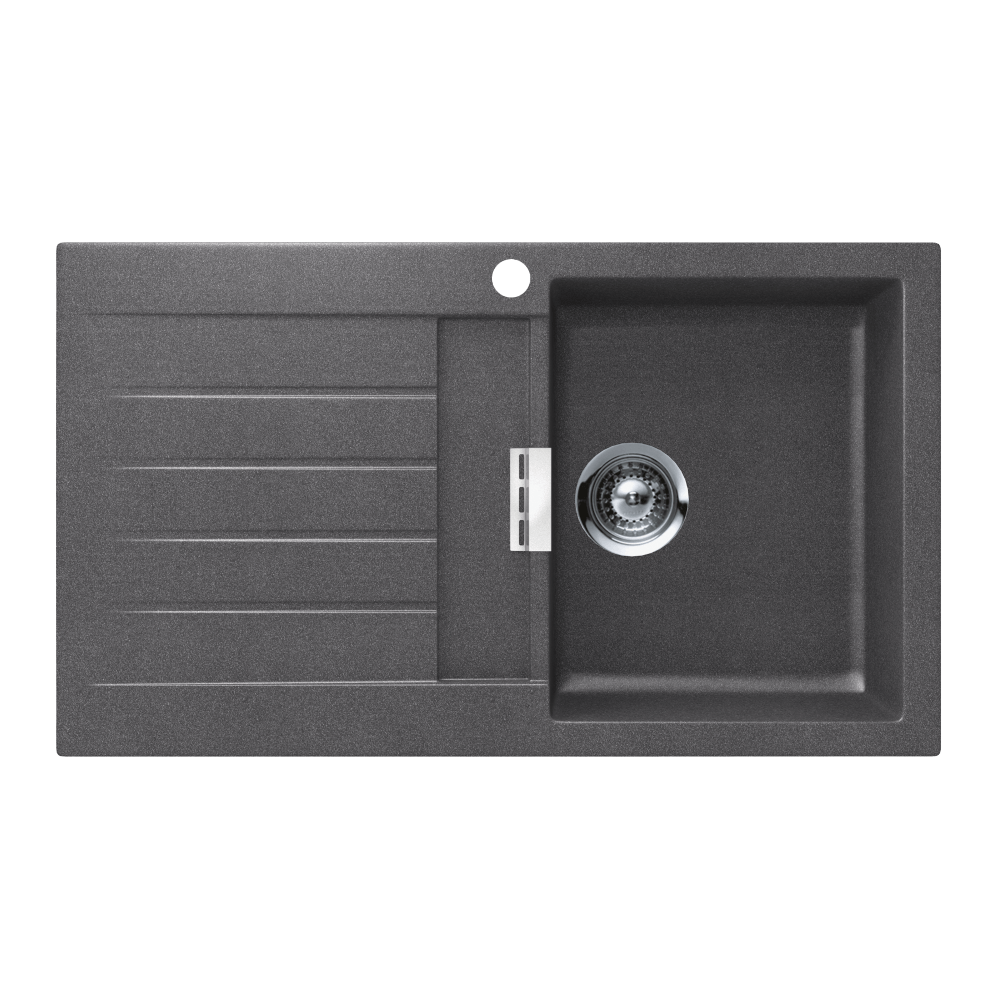 Schock Signus Stone Single Right Hand Bowl & Drainer 1TH