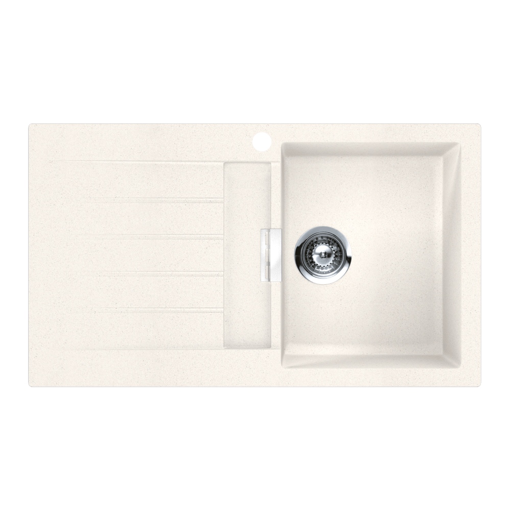 Schock Signus Polaris Single Right Hand Bowl & Drainer 1TH