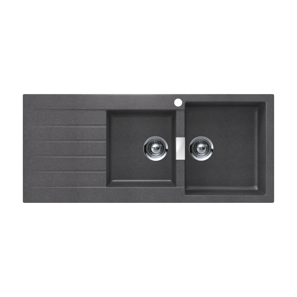 Abey SCHOCK Signus Topmount 1 & 3/4 Right Hand Bowl Sink 1TH